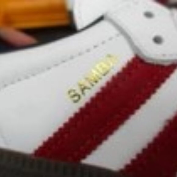adidas Samba OG Mens Casual Sneakers in White Red - 5 US - USA - Picture 2 of 4